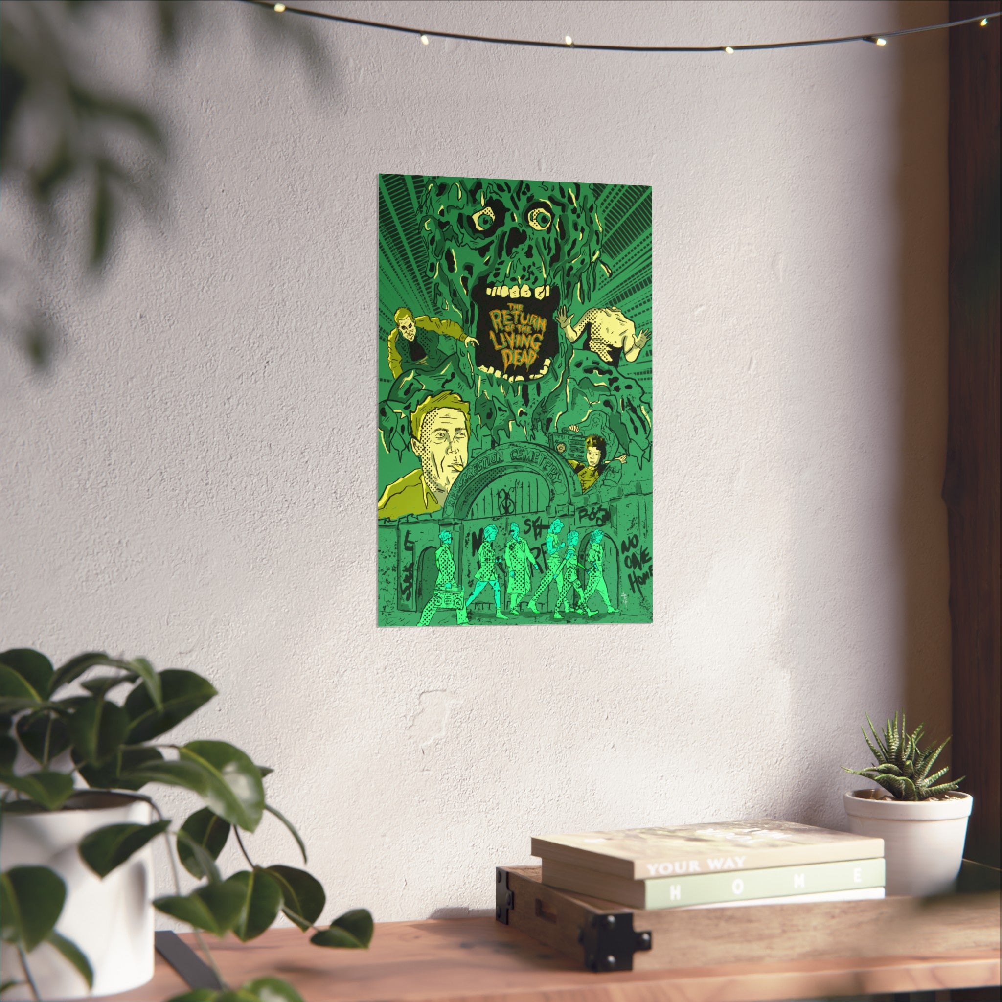 Return of the Living Dead Fine Art Poster — Retro Horror Movie Wall Art