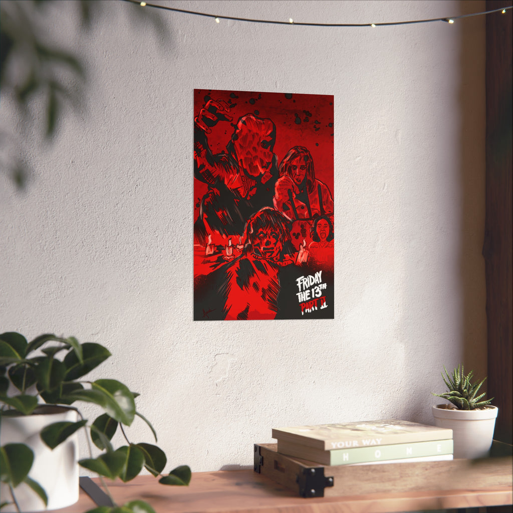 Horror Movie Poster — 'Friday the 13th' Fine Art Print