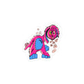 Zombie Stuffy Pink Punk Bunny Sticker — Cute Grunge Laptop Kiss-Cut Sticker