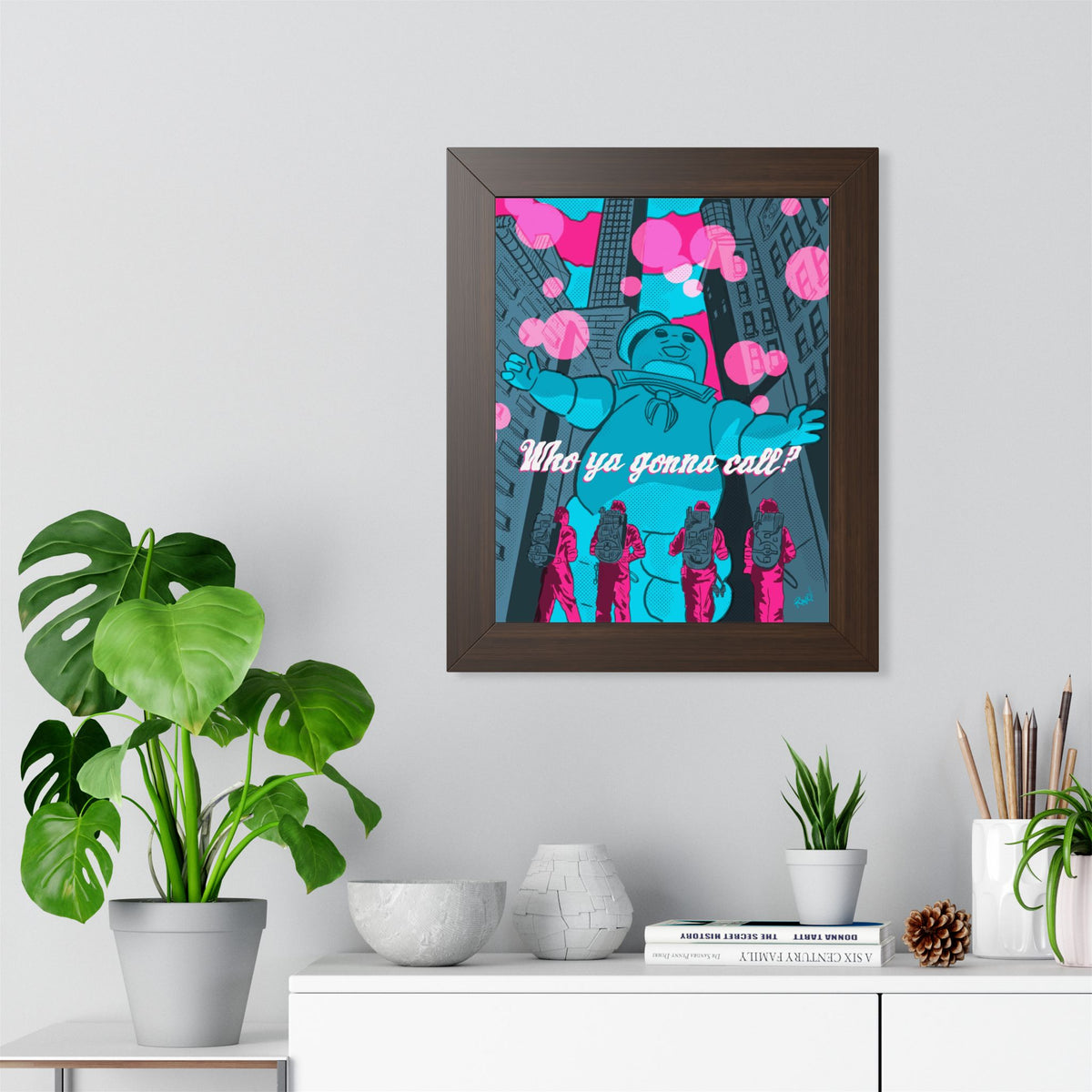 Pop Art - Who Ya Gonna Call? - Framed Poster