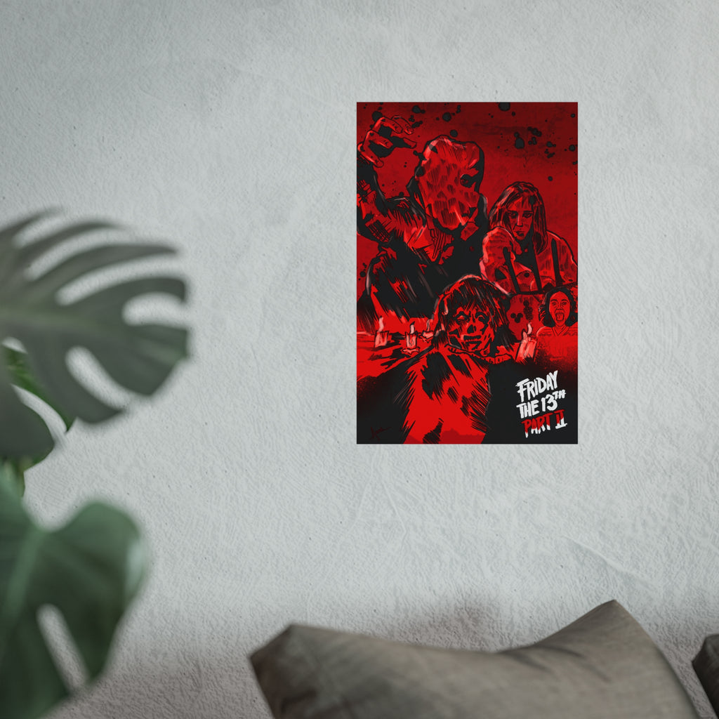Horror Movie Poster — 'Friday the 13th' Fine Art Print