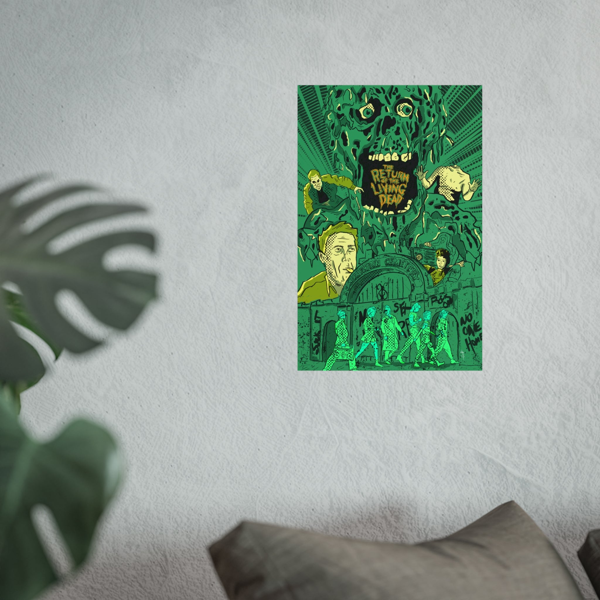 Return of the Living Dead Fine Art Poster — Retro Horror Movie Wall Art