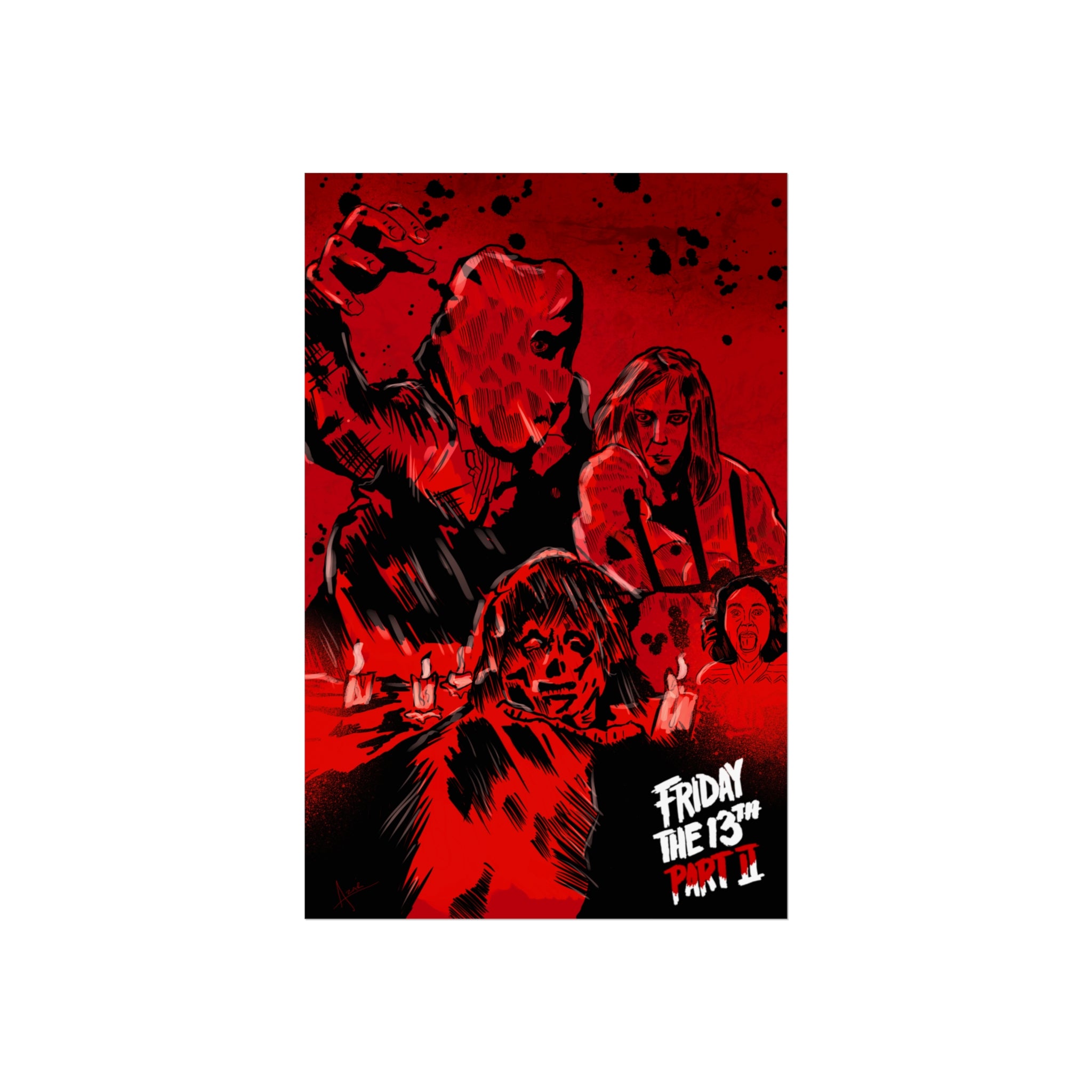Horror Movie Poster — 'Friday the 13th' Fine Art Print