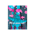 Retro Ghostbusters Fine Art Poster — "Who ya gonna call?" Neon Pop Art Print